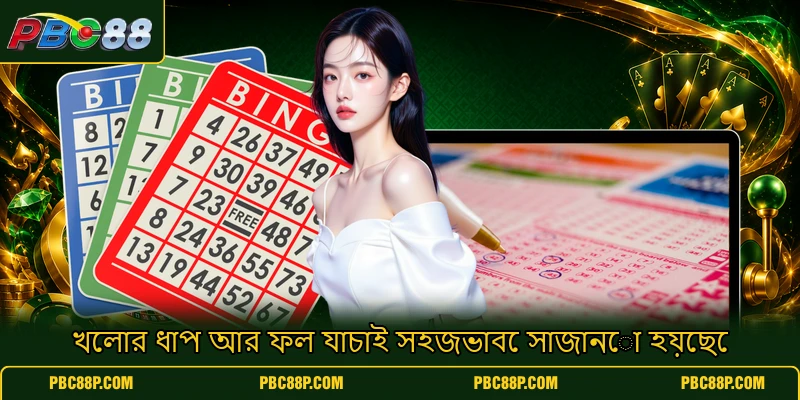 খেলার ধাপ আর ফল যাচাই সহজভাবে সাজানো হয়েছে খেলার ধাপ আর ফল যাচাই সহজভাবে সাজানো হয়েছে