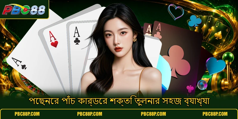 পেছনের পাঁচ কার্ডের শক্তি তুলনার সহজ ব্যাখ্যা পেছনের পাঁচ কার্ডের শক্তি তুলনার সহজ ব্যাখ্যা