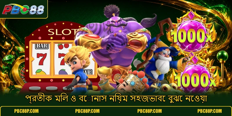 প্রতীক মিল ও বোনাস নিয়ম সহজভাবে বুঝে নেওয়া প্রতীক মিল ও বোনাস নিয়ম সহজভাবে বুঝে নেওয়া