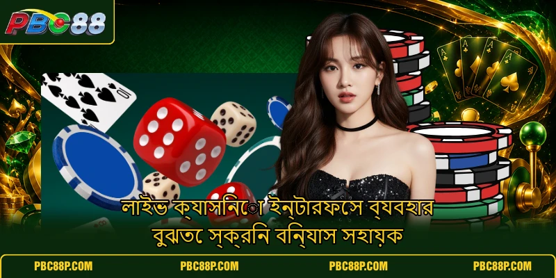 লাইভ ক্যাসিনো ইন্টারফেস ব্যবহার বুঝতে স্ক্রিন বিন্যাস সহায়ক লাইভ ক্যাসিনো ইন্টারফেস ব্যবহার বুঝতে স্ক্রিন বিন্যাস সহায়ক