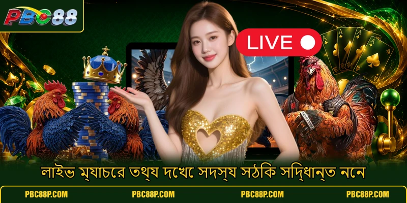 লাইভ ম্যাচের তথ্য দেখে সদস্য সঠিক সিদ্ধান্ত নেন লাইভ ম্যাচের তথ্য দেখে সদস্য সঠিক সিদ্ধান্ত নেন
