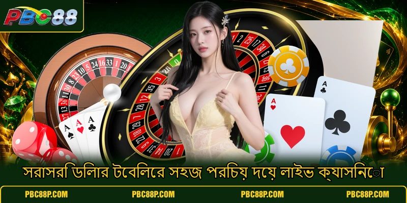সরাসরি ডিলার টেবিলের সহজ পরিচয় দেয় লাইভ ক্যাসিনো সরাসরি ডিলার টেবিলের সহজ পরিচয় দেয় লাইভ ক্যাসিনো